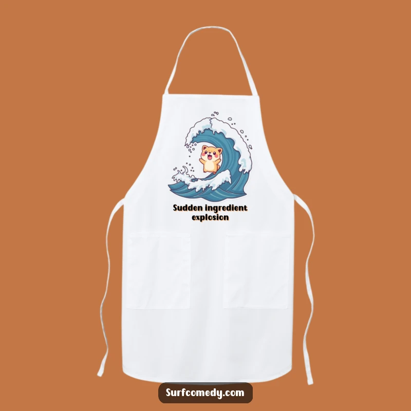 Funny Rogue Wave Animal Toss Apron - Surprised Kitchen Splash!