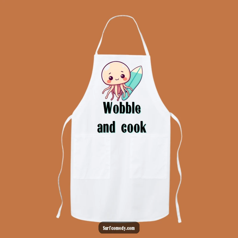 Funny Kawaii Jellyfish Apron - Whimsical Kitchen Fun and Protection
