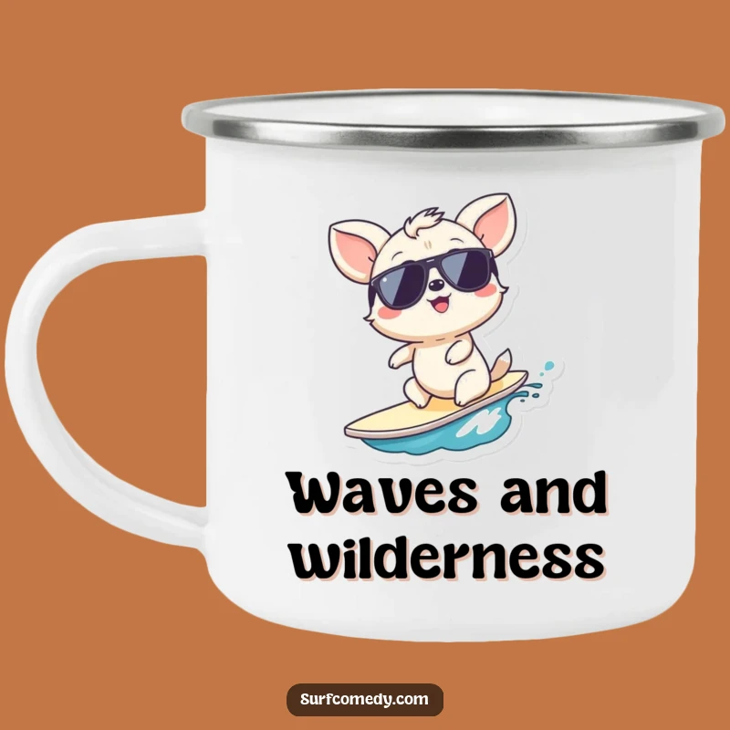 Funny Beach Vibes Camping Mug - Your Morning Wave, A Fun Funny Gift