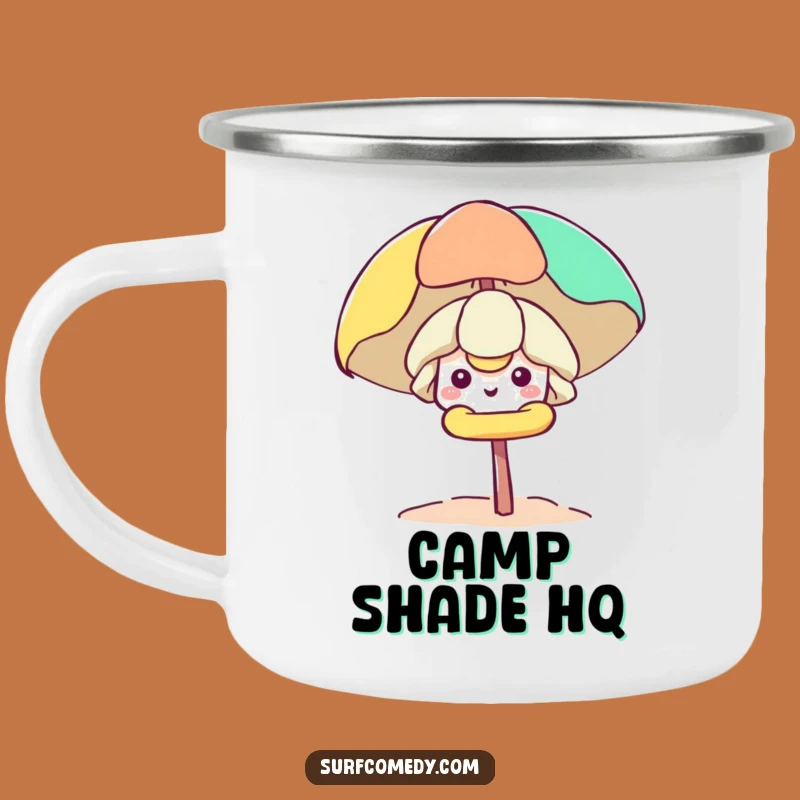 Funny Kawaii Beach Umbrella Camping Mug - Durable and Hilarious Outdoor Surprise