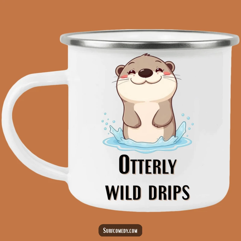 Funny Otter Campfire Mug: Sip Fun with This Hilarious Friend!