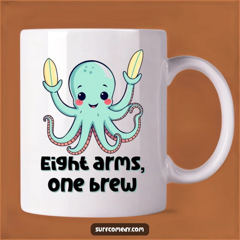 Funny Octopus Juggling Mug: Multitasking Marvel, Perfect Gift for Busy Bees!