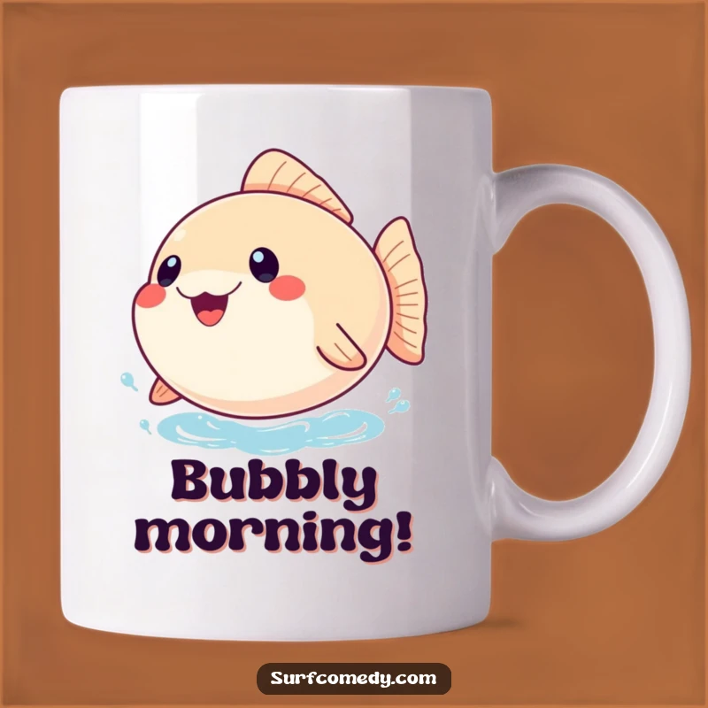 Funny Pufferfish Mug: Inflated with Joy - A Hilarious Gift!