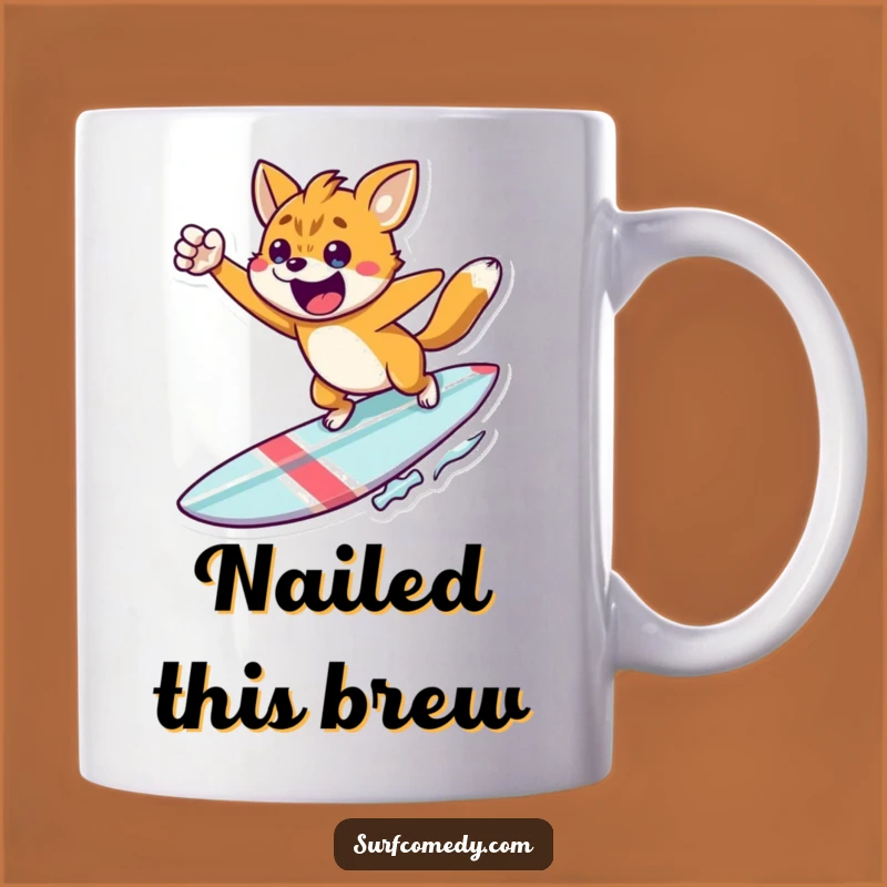 Funny Victory Surf Mug - Celebrate Wins, A Triumphant Funny Gift
