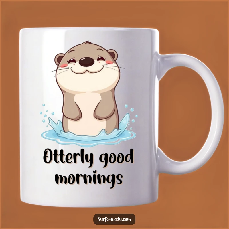 Funny Otter Slide Mug: Pure Joy, Perfect Gift for Playful Souls!