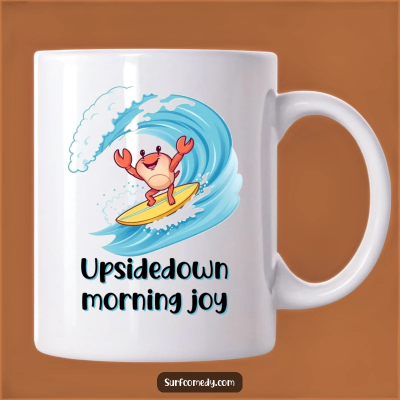 Funny Crab Surf Mug: Handstand Surfer Fun, Perfect Beach Lover Gift
