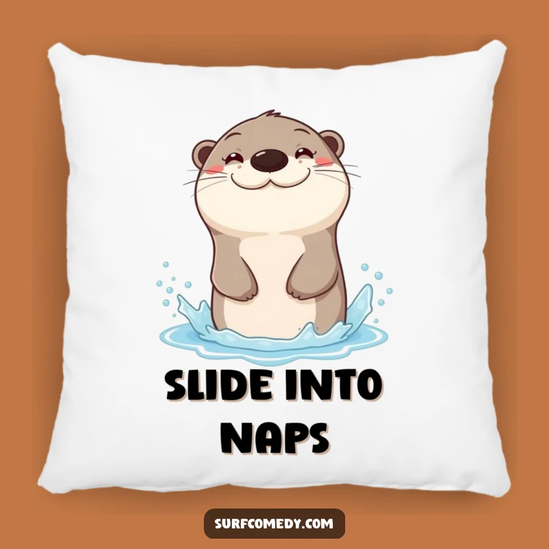 Funny Otter Comfort Pillow: Cuddle Up with This Hilarious Friend!
