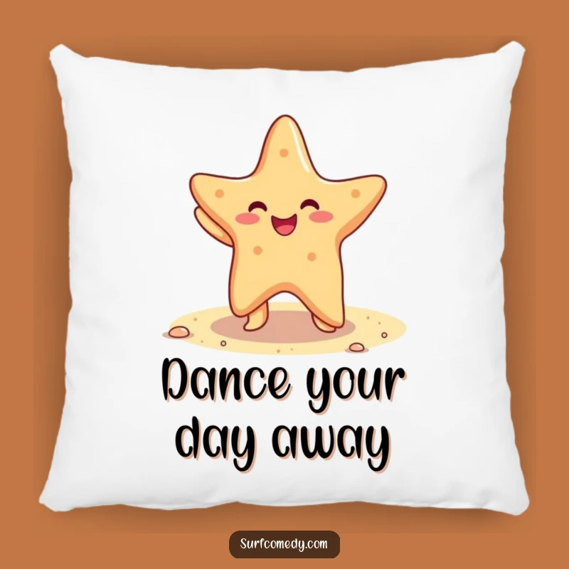 Funny Starfish Pillow: Cozy Comfort with Beachy Dance Moves!