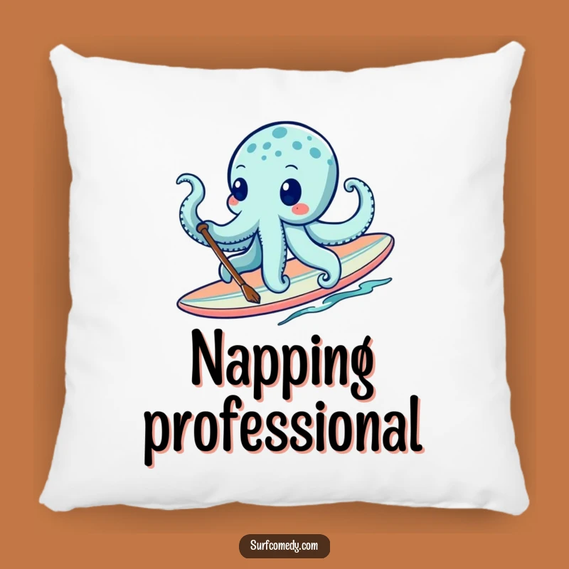 Funny Octopus Surf Pillow - Comfy & Hilarious Decorative Accent Gift