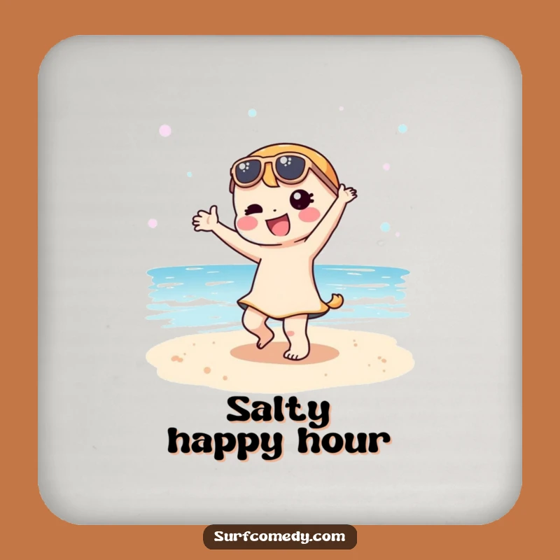 Funny Kawaii Beach Dancer Coaster Set - Hilarious Protection for Party Homes