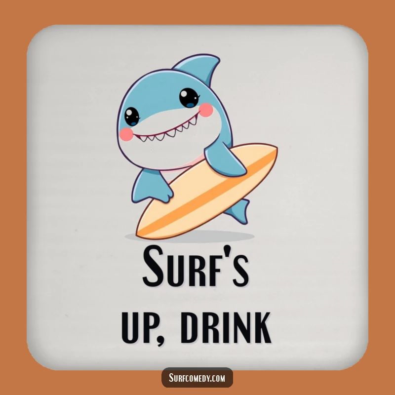Funny Kawaii Shark Coaster Set - Protect Surfaces with Hilarious Style