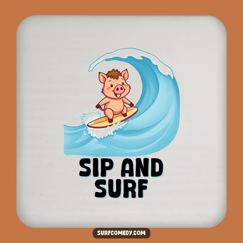 Funny Surfer Boar Coasters: Protect Tables with Beachy Fun