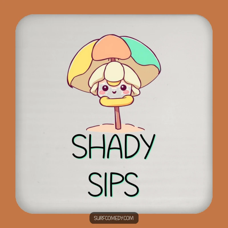 Funny Kawaii Beach Umbrella Coaster Set - Hilarious Protection for Sunny Homes