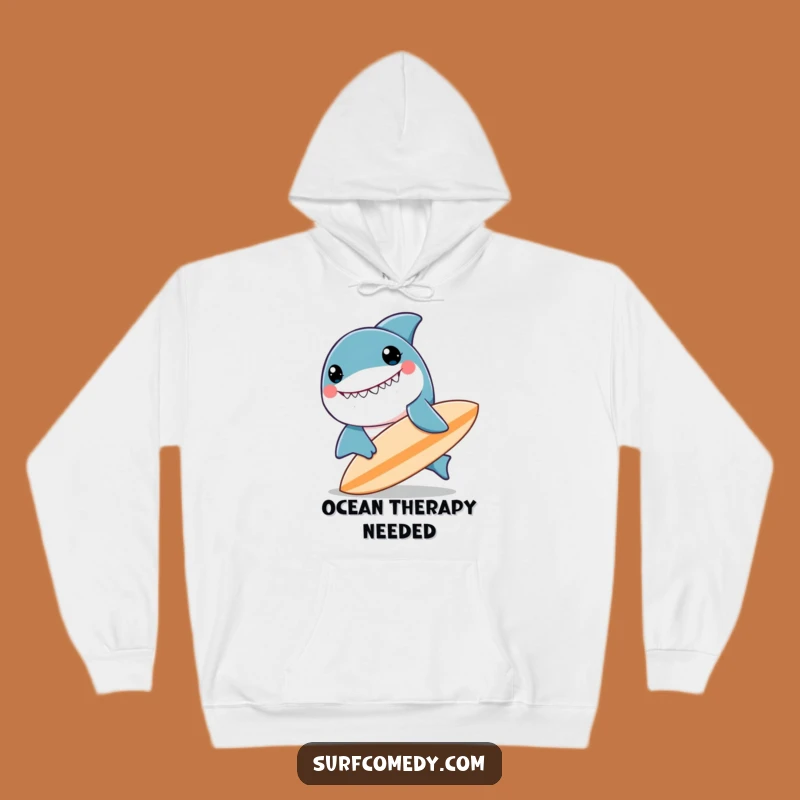 Cozy Funny Kawaii Shark Hoodie - Warm and Hilarious Surf Wear