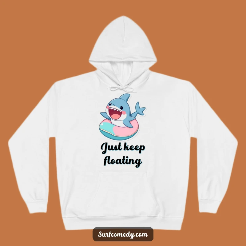 Funny Shark Ride Hoodie: Cozy Up with This Hilarious Ocean Friend!