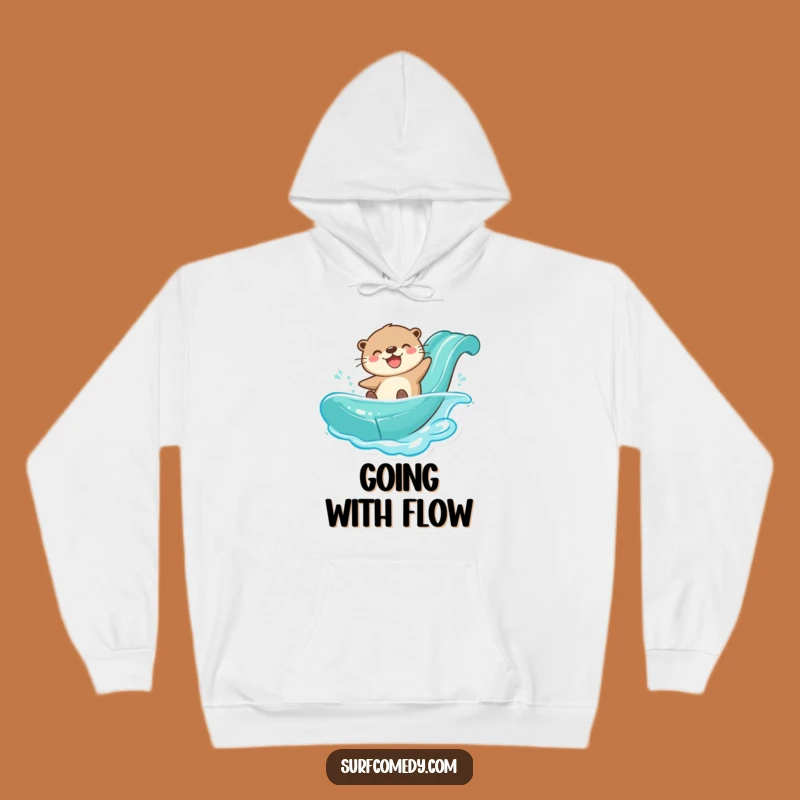 Funny Otter Water Slide Hoodie: Cozy Comfort and Joyful Splashy Gift