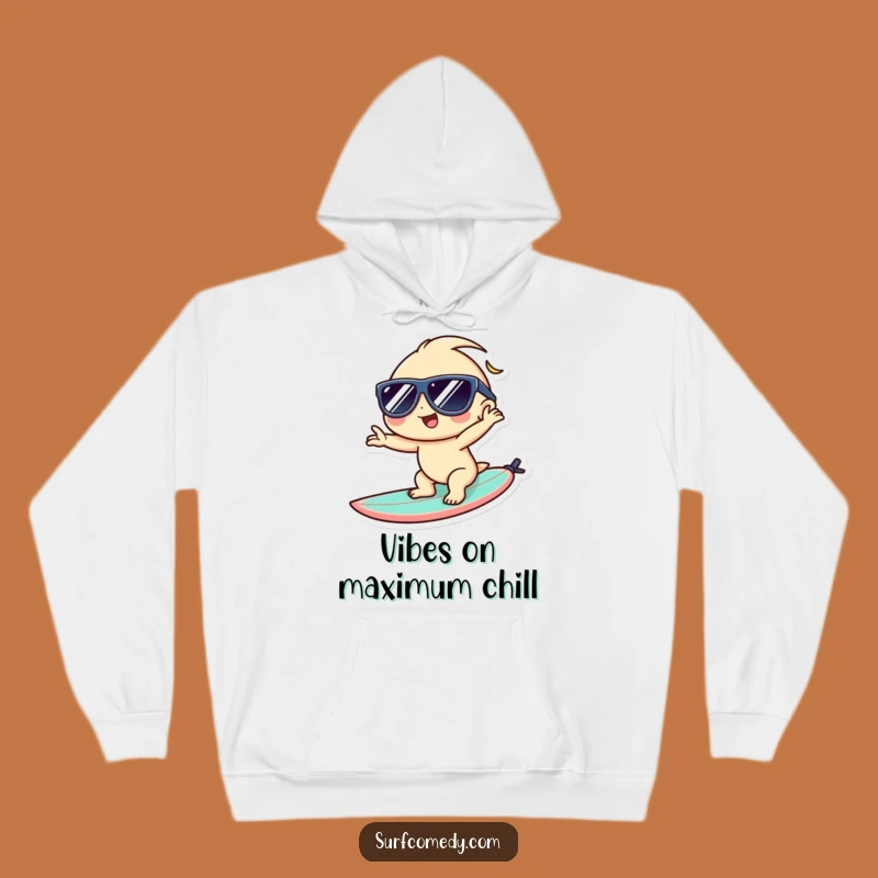 Funny Kawaii Surfer Hoodie - Cozy & Cool Beach Vibes Gift