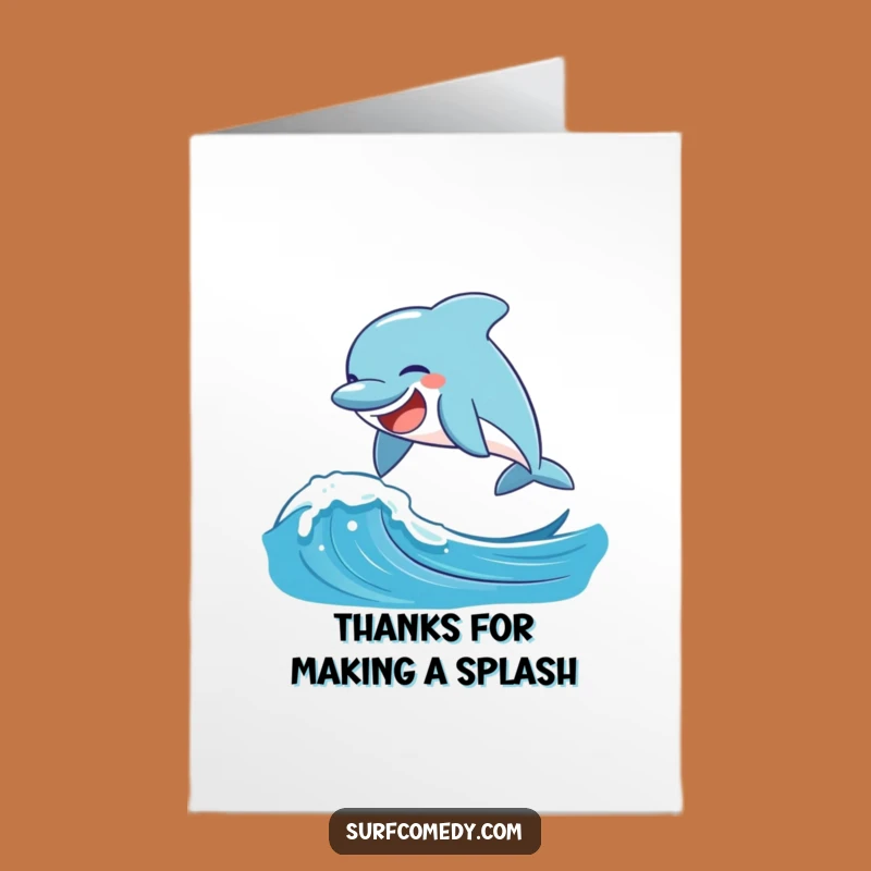 Dolphin Thanks: Free Printable Card for Splashy Gratitude!