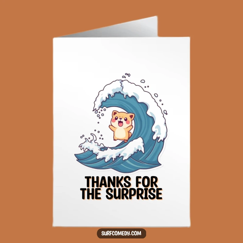 Free Printable Thank You Card: Surfing Surprise - Shocking Digital!