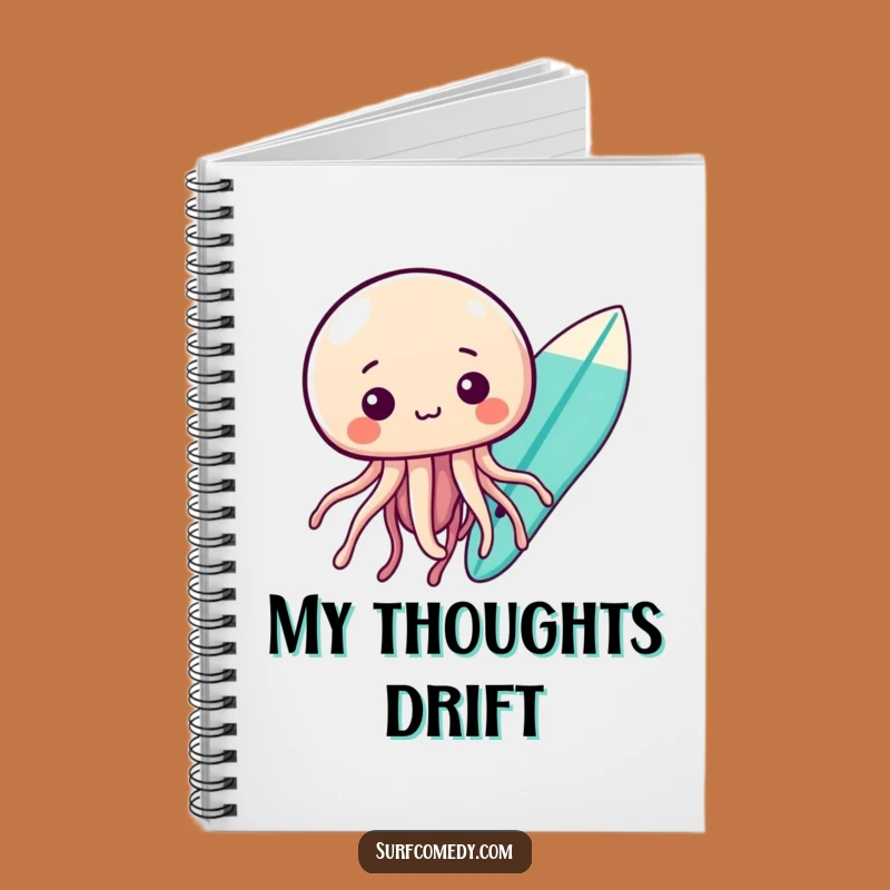 Funny Kawaii Jellyfish Notebook - Jot Down Thoughts with Curiosity