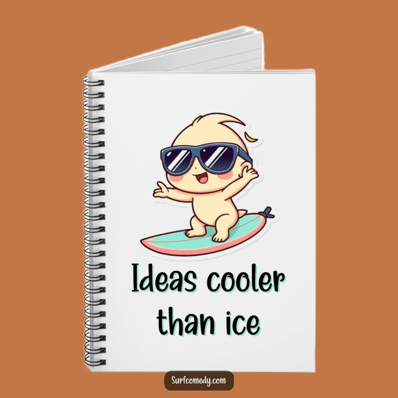 Funny Kawaii Surfer Notebook - Jot Down Cool Beach Ideas