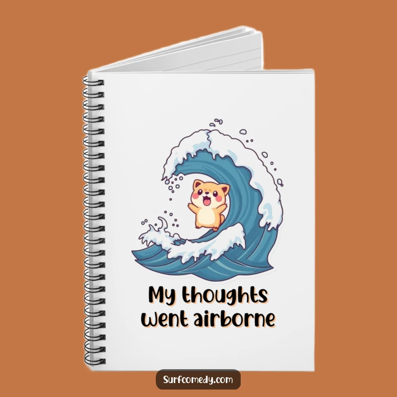 Funny Rogue Wave Animal Toss Notebook - Surprised Journal Entry!