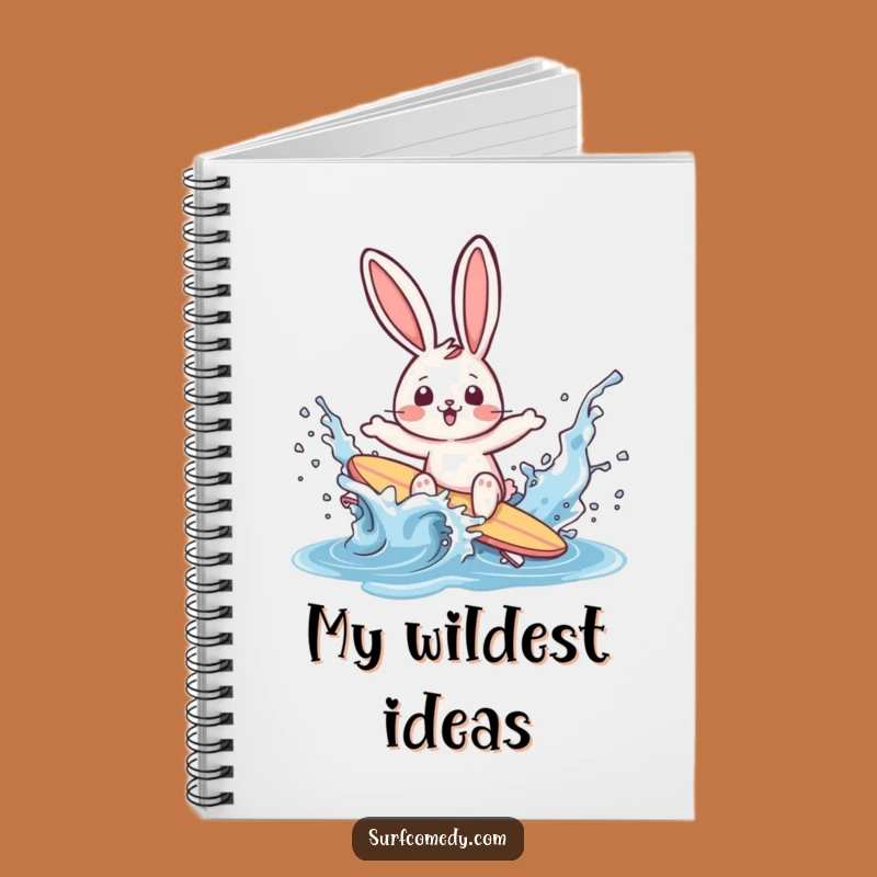Funny Surfer Rabbit Notebook: Jot Down Ideas With Beachy Flair