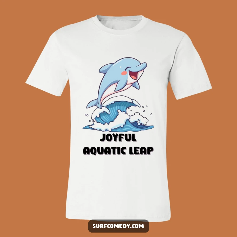 Funny Dolphin Leaping T-Shirt: Catch the Wave of Pure Joy