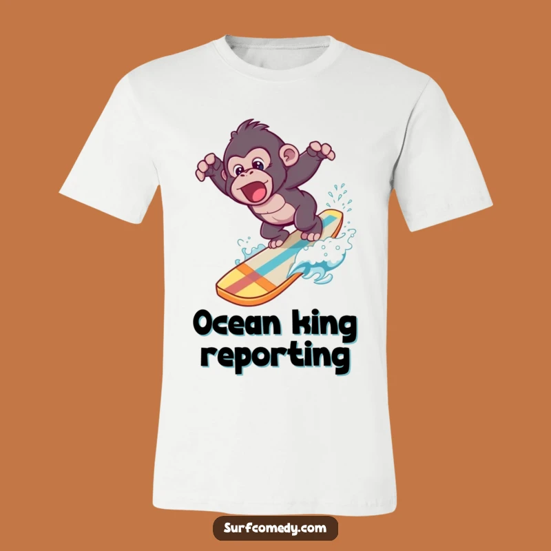 Funny Gorilla Surfing Dive T-Shirt - Ultimate Hilarious Beach Lover Gift