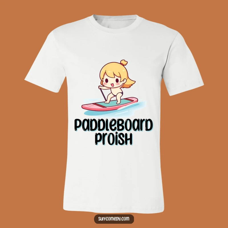 Funny Kawaii Paddleboarder T-Shirt - Hilarious Water Sports Apparel for Fun