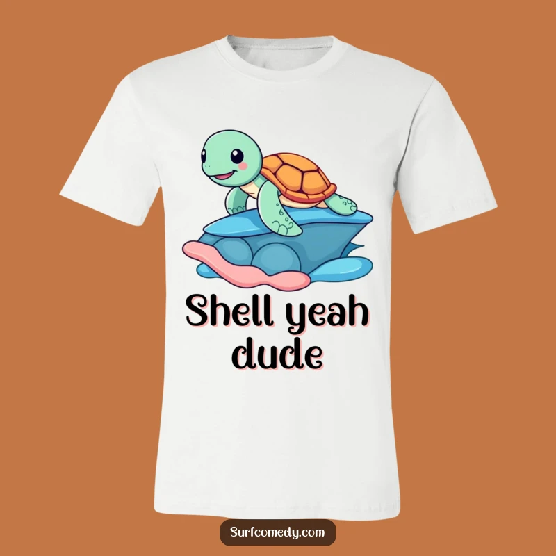 Funny Surfing Turtle T-Shirt - Cool Beach Apparel & Gift
