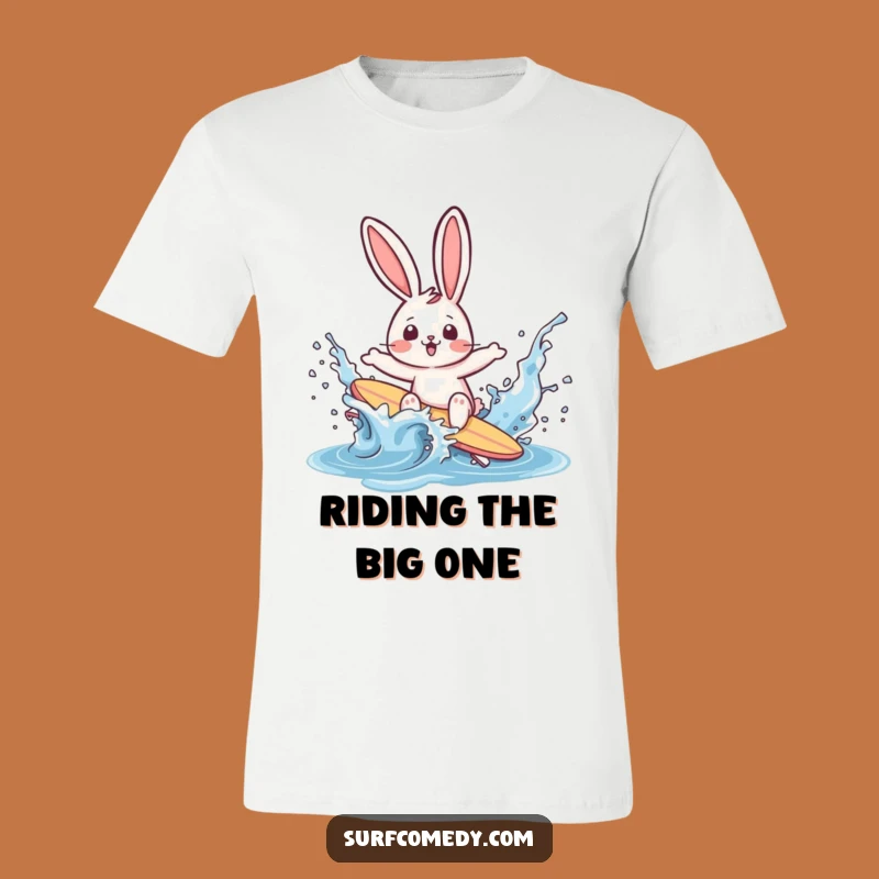 Funny Surfer Rabbit Wipeout T-Shirt: Ride The Laughs
