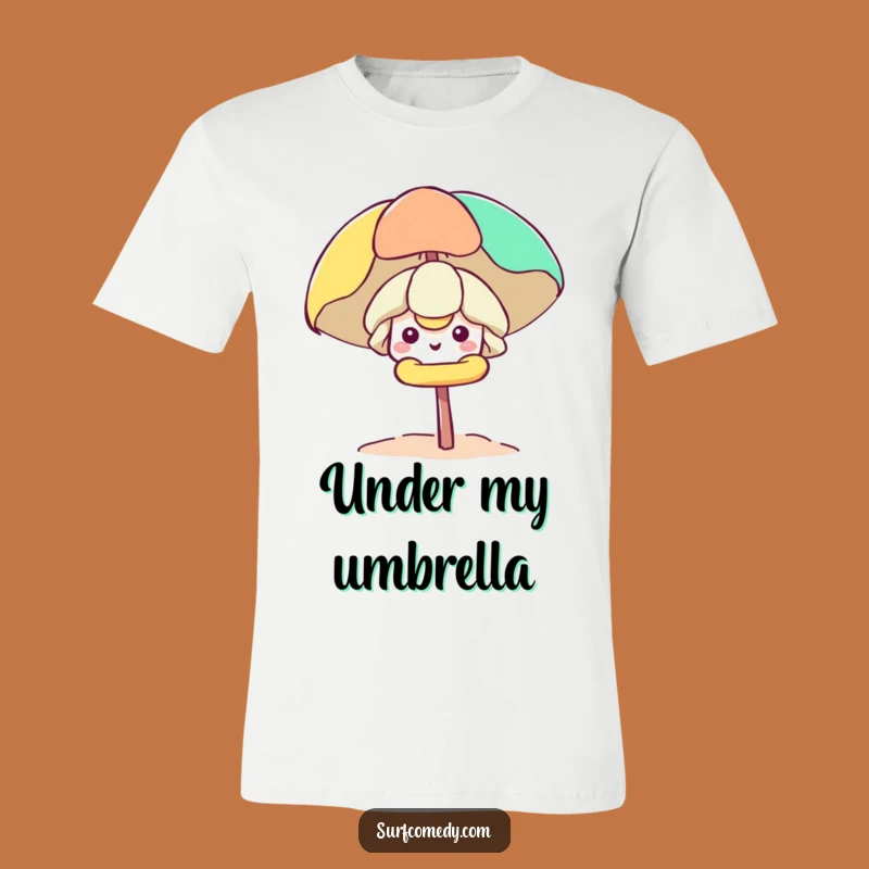 Funny Kawaii Beach Umbrella T-Shirt - Hilarious Character Apparel for Sunny Days