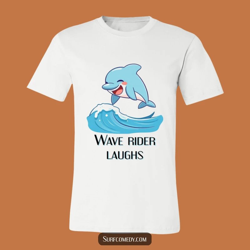 Funny Laughing Dolphin Leaping T-Shirt - Ocean Fun Tee