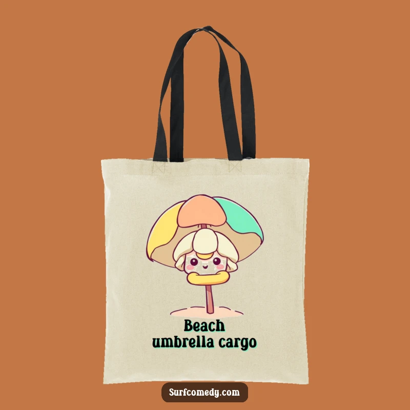 Funny Kawaii Beach Umbrella Tote Bag - Hilarious Accessory for Sunny Outings